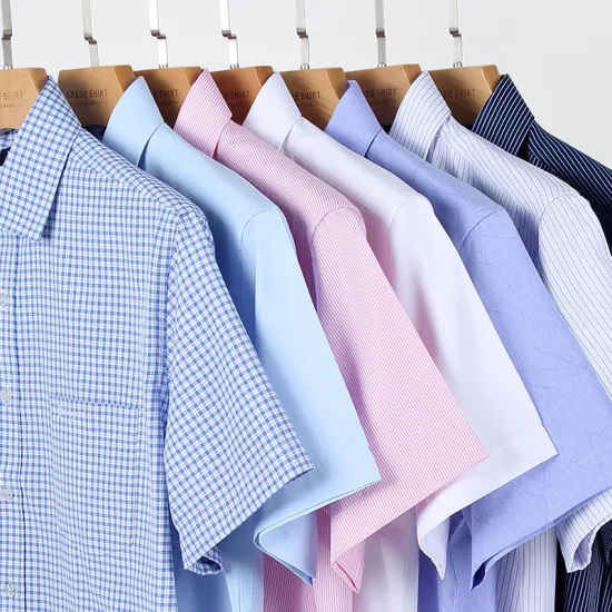 남성용 비즈니스 인쇄 셔츠 단색 도매 고품질을 위한 맞춤형 로고 100% 면 캐주얼 셔츠
