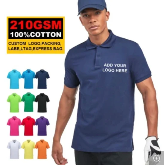 사용자 정의 남성 폴로 셔츠 도매 디자이너 의류 일반 인쇄 자수 광고 의류 플러스 사이즈 대형 느슨한 빈 여성 남여 폴로 셔츠 (QH8005)