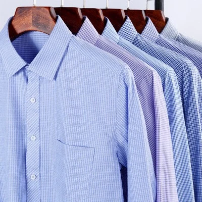 주문 면 일 셔츠 고리 긴 소매 옥스포드 피복 셔츠 남자를 위한 형식적인 사무실 복장 셔츠